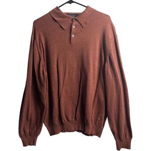 Toscano Burnt Orange Pullover Sweater